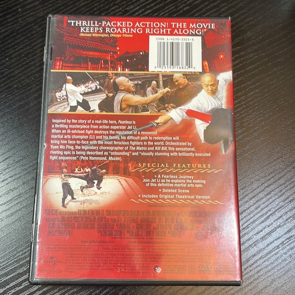 Fearless DVD 📀 - Picture 3 of 3